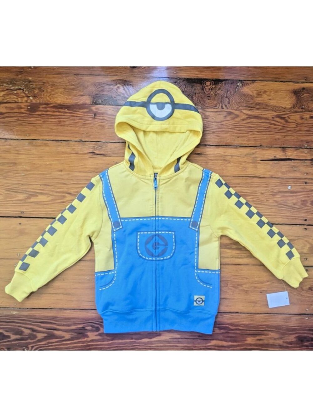 Minions Stuart Sweatshirt Jacket Hoodie Kids Child size XS one eye despicable me